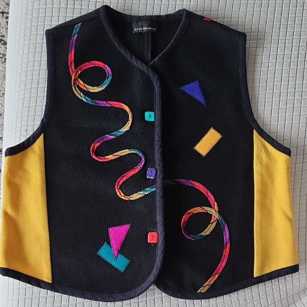 Colorful Geometric Patterned Vest